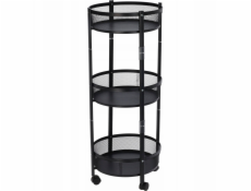 Storage Solutions Skládací kuchyňský vozík na kolečkách, 3 úrovně