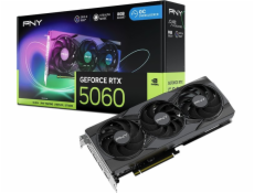 PNY GeForce RTX 5060 ARGB OC s třemi ventilátory (DLSS 4, 3x DisplayPort, 1x HDMI 2.1)