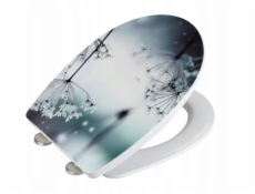 Wenko WC sedátko POLAR s tlumeným dovíráním, termoplast, rostlinný vzor, WENKO