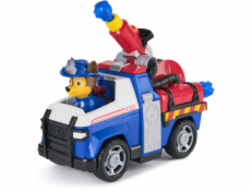 Spinmaster Paw Patrol Fire Rescue - Chaseovo záchranné vozidlo (s odpalovačem projektilů a figurkou Chase)