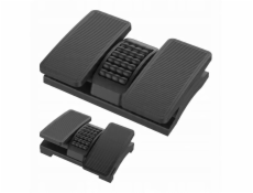 DD-Print PLATINET ERGONOMICKÁ OPĚRKA NOHOU 432x320x105mm 2 ÚROVNĚ NASTAVENÍ ČERNÁ [46199]