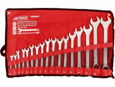 AWTools 17dílná sada očkoplochých klíčů, 8 mm-32 mm, matná (AW39817)