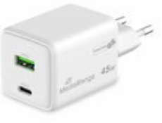 MediaRange Nabíječka pro mobilní telefony MRMA113-2, bílá, AC, rychlé nabíjení, interní