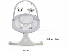 KinderKraft Luli Houpací židlička šedá