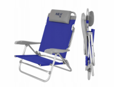 Nils Extreme NC3502 SKLÁDACÍ KEMPINGOVÁ ŽIDLE 2 v 1 MODROŠEDÁ NILS CAMP