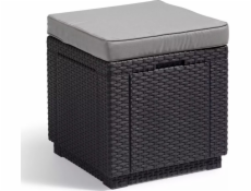 Allibert Allibert Pouf s úložným prostorem, grafit, 213785