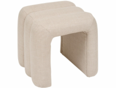 Atmosphera Taburetka, čalouněný puf, ecru SISCO, 43 x 42 x 44 cm