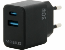 Mobilis Nabíječka 001362 Univerzální nabíječka mobilních zařízení, černá, střídavý proud, automatická