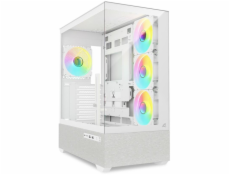 Sharkoon AK7 ARGB (bílá, tvrzené sklo x 2)