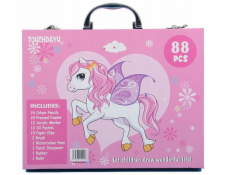 ExtraLink | Sada pro malování | Růžový jednorožec 88 dílků