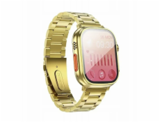 Hoco Chytré hodinky 1.96 TFT s funkcí hovoru Y12 Ultra titanově zlaté [EOL]