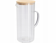 Kadax Skleněná konvice na vodu NATO, drážkované sklo 1,4 l