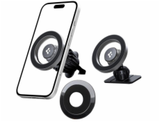 Spigen DRŽÁK DO AUTO MAGSAFE NA TELEFON, do mřížky, na palubní desku, stříbrný