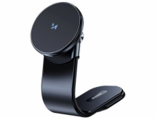 Wozinsky Magnetický držák do auta WCZ2Y2S s 15W indukční nabíječkou MagSafe do kokpitu - černý