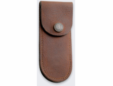 Měkké kožené pouzdro na nůž, středně hnědé