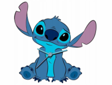 KIDS Velké nástěnné hodiny XL 50x50cm pro děti / Lilo a Stitch / Les 3069