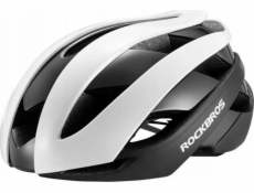 RockBros Univerzální nastavitelná cyklistická helma velikost M černobílá ROCKBROS