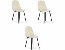 Leobert Židle ASTI - béžový samet x 3