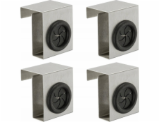 Maximex Sada kuchyňských háčků s funkcí zatlačení, 4 kusy