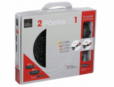 5five Pánve s kamenným povlakem a odnímatelnou rukojetí, O 20 a 26 cm, 2 kusy