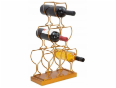 Vilde Stojan na víno, 6 lahví, zlatý, 31 x 12 x 53 cm