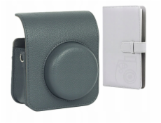 LoveInstant Pouzdro pro Fuji Fujifilm Instax Mini 41+ album pro 96 fotografií / šedé