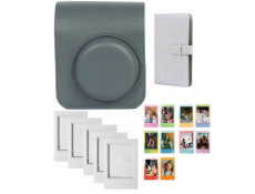 LoveInstant Sada 4 pouzder a alb s 96 rámečky a samolepkami pro Fuji Fujifilm Instax Mini 41 / šedá