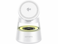 4smarts 541535 Mobilní nabíječka Headset, Smartphone, Chytré hodinky Bílá Bezdrátové nabíjení přes USB Interní, Externí