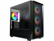 Montech X5M (černá, tvrzené sklo)