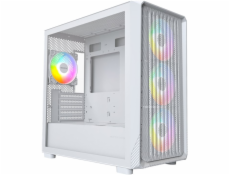 Montech X5M (bílá, tvrzené sklo)