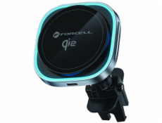 ForCell F-GRIP Air Mag (F-07) indukční nabíjecí držák Qi2 pro MagSafe kompatibilní s mřížkou, stříbrná
