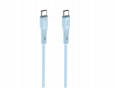 ForCell Kabel USB-C na USB-C F-Energy QC4.0 PD 3A 60W silikonový 1 m C344 modrý
