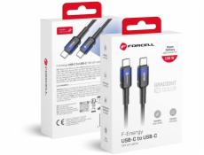 ForCell Kabel USB C na USB C F-Energy QC4.0 PD 5A 100W Gradient 1 m C357 černý