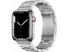 ForCell Řemínek FORCELL F-DESIGN FA10 pro APPLE Watch 42 / 44 / 45 / 49 mm stříbrný