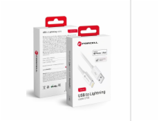 ForCell Kabel USB-A - Lightning 1 m bílý