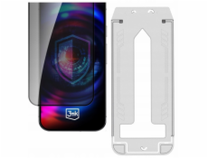 3MK Tvrzené sklo HardGlass Max Privacy s aplikátorem pro Samsung Galaxy S25 Ultra
