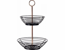 Kinvara Mísa na ovoce černá měděná (28,5 x 28,5 x 42,3 cm)