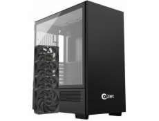 Zenpc Počítačová skříň Z3 Solid Black 4x Fander P12 PWM PST