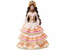Mattel Barbie Signature Dia De Muertos 2025 - Panenka v krémových volánek