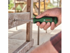 Bosch Powertools Ráčnanový šroubovák se sadou bitů, 13dílná (zeleno-černá, utahovací moment až 50 Nm)