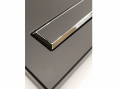 KK-Pol Splachovací tlačítko V1-M08 SPP/091/0/K ( 350/PPC/090-00-00 ) OBDÉLNÍKOVÉ TLAČÍTKO PRO RÁM AQUAFIORI ČERNÝ MAT TLAČÍTKO ČERNÝ MAT // DLP.K.AQUAFIORI-V1/CMC