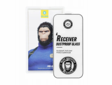 Blueo Tvrzené sklo 5D Mr. Monkey pro Apple iPhone 17 Pro černé (silně prachotěsné)