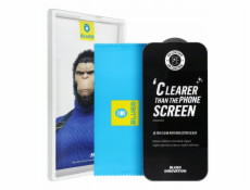 Blueo Tvrzené sklo 5D Mr. Monkey pro Apple iPhone 17 Pro černé (Strong Premium AR)