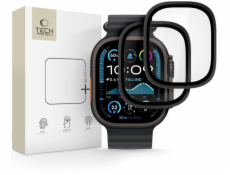 Tech-Protect Tvrzené sklo Glass Ring pro Apple Watch Ultra 1/2 49mm černé [2 ks]
