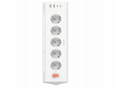 PROOVE Prodlužovací kabel s přepěťovou ochranou 5xac 2xusb 2xusb-c 1,6 m / Psps25002202 / Prism Socket Power Strip