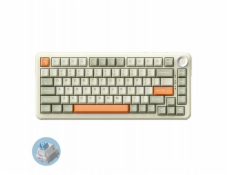 Ajazz Bezdrátová mechanická herní klávesnice AK820MAX - retro barva - spínač Flying Fish - 8000 mAh