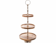 Atmosphera Talíř z mangového dřeva výška 62 cm