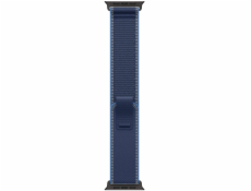 Apple Řemínek Trail v modré/světle modré barvě pro pouzdro 49 mm - velikost S/M - černé titanové komponenty