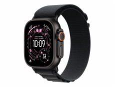 Apple Černý řemínek Alpine pro pouzdro 49 mm - velikost M - černé titanové prvky