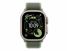 Apple Pásek Trail v zelené/neonově zelené barvě pro pouzdro 49 mm - velikost S/M - prvky z přírodního titanu